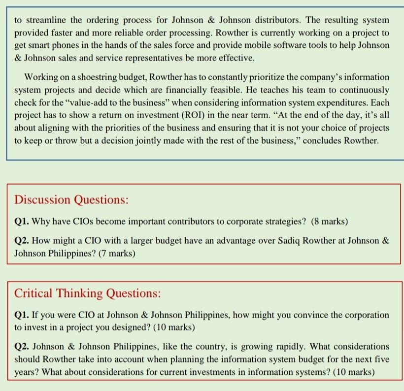 Assignment (Case Study) Read the case study
