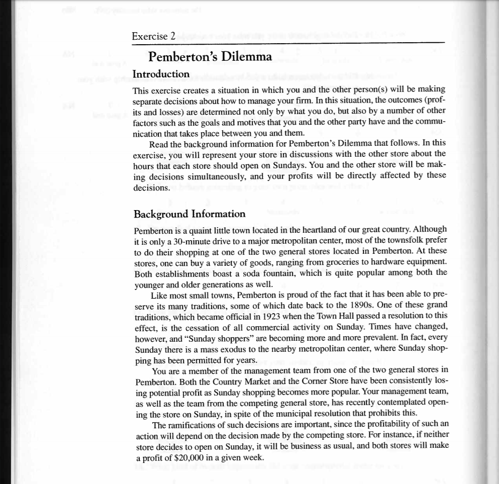 Based on the scenario above please answer these