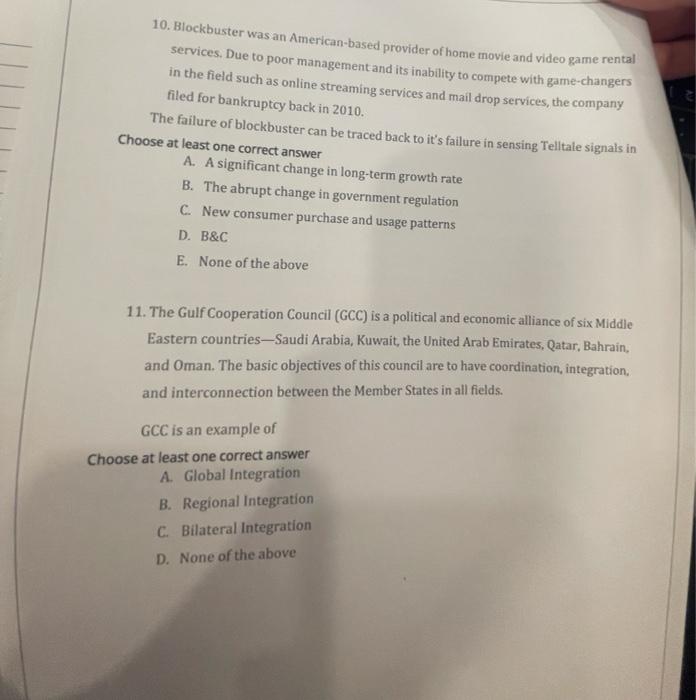 10. Blockbuster was an American-based provider of