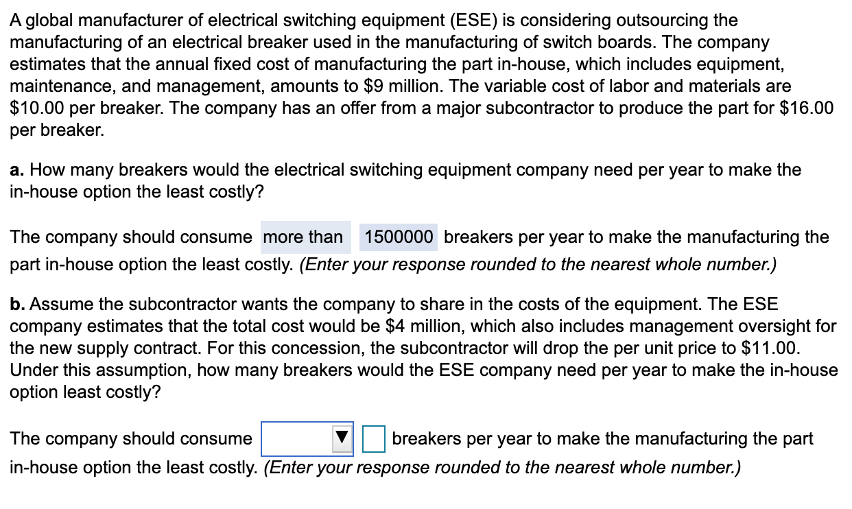 A global manufacturer of electrical switching