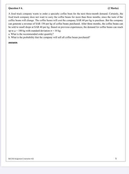 Question #1 (2 Marks) Consider the network shown
