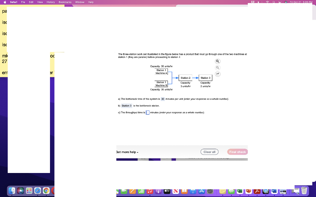 The thee-stetion work cell illustrated in the