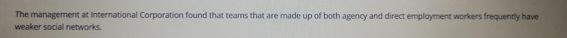 True or fulse A good fit with the external