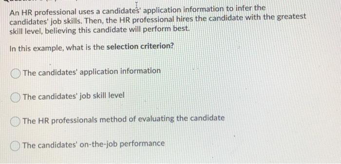 An HR professional uses a candidates' application