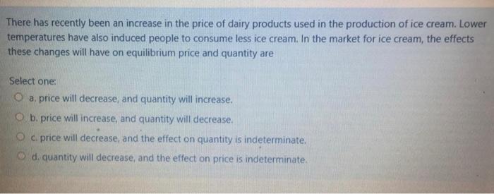 There has recently been an increase in the price