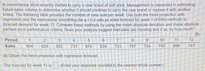 A convenience store recently started to carry a