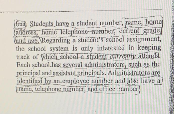thumbs up ! 2. The following entity-relationship