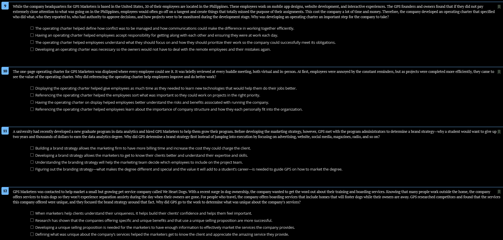 The operating charter helped define how conflict