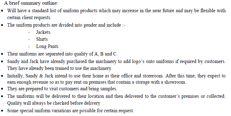 Uniform business costing process: Discuss what