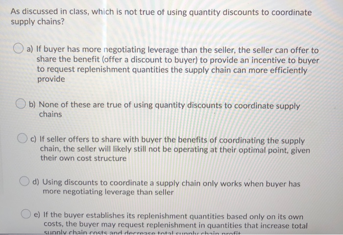 As discussed in class, which is not true of using