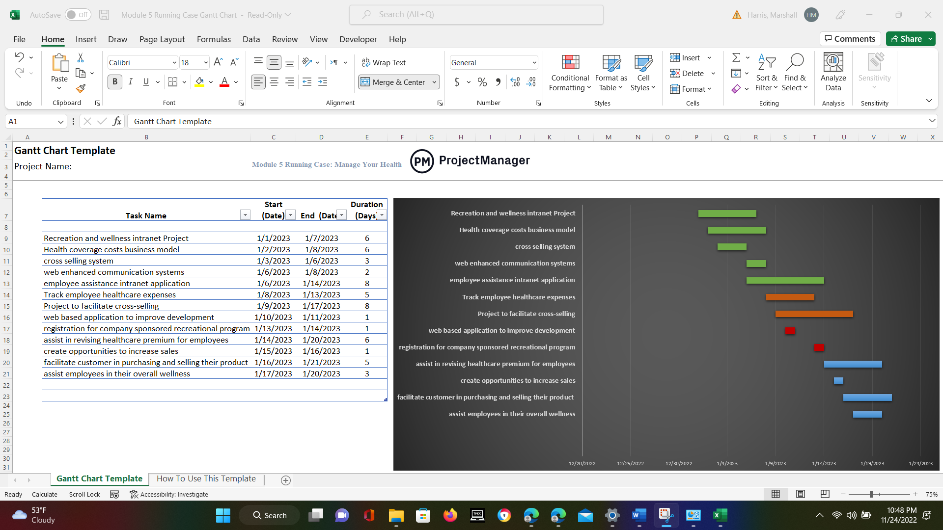Tony Prince is the project manager for the