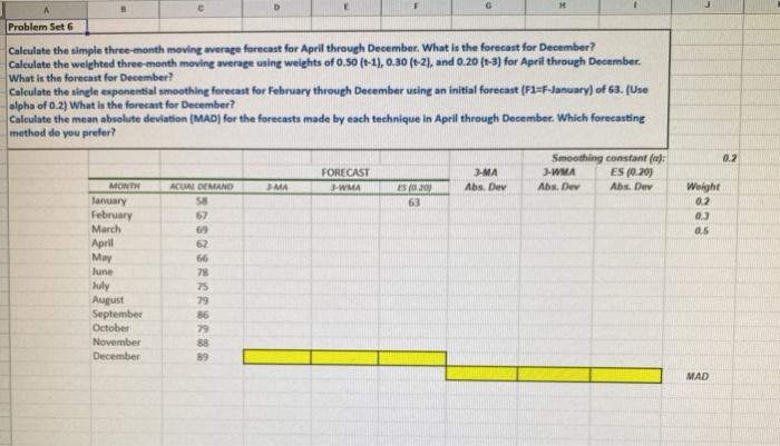 A G 0.2 Problem Set 6 Calculate the simple