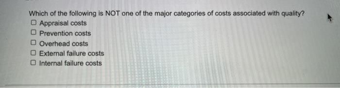 Which of the following is NOT one of the major
