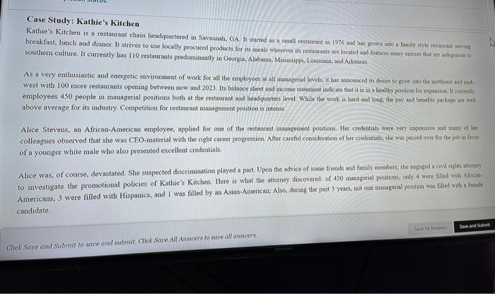 Case Study: Kathie's Kitchen Kathie's Kitchen is