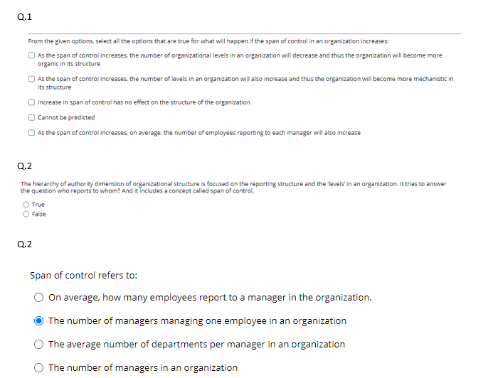 Q.1 From the given options, select all the