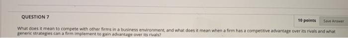 QUESTION 7 10 points Save Answer What does mean