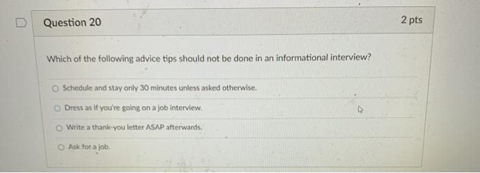 Question 19 2 pts The best definition for an