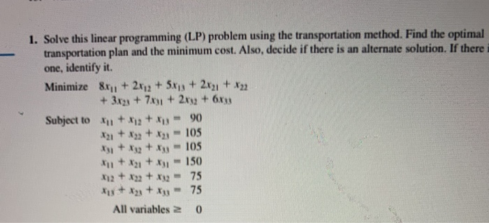 show formula thankyou 1. Solve this linear