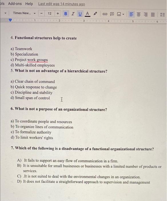 ols Add-ons Help Last edit was 14 minutes ago