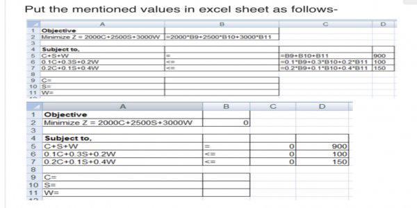 This the question. Put the mentioned values in