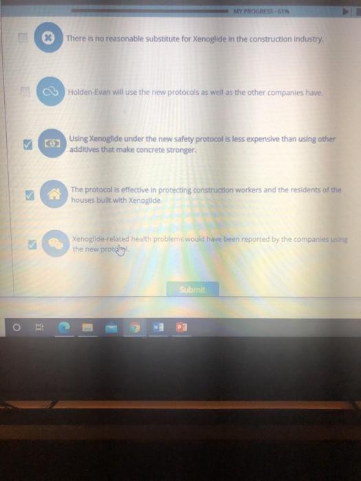 which 3 are correct? MY PROC.611 Decision Point: