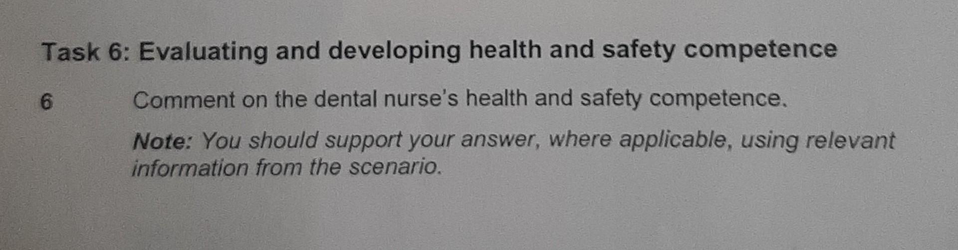 Task 6: Evaluating and developing health and