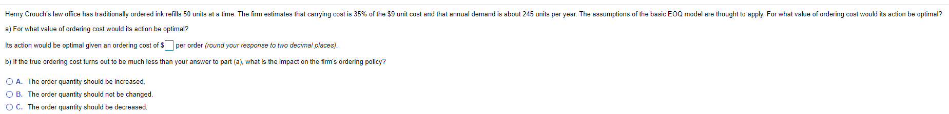 Henry Crouch's law office has traditionally