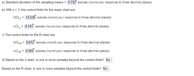 Refer to Table 56.1 - Factors for Computing
