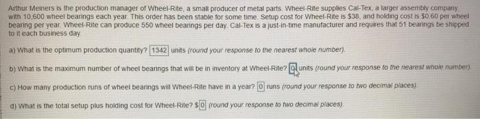 please explain how to solve Arthur Meiners is the