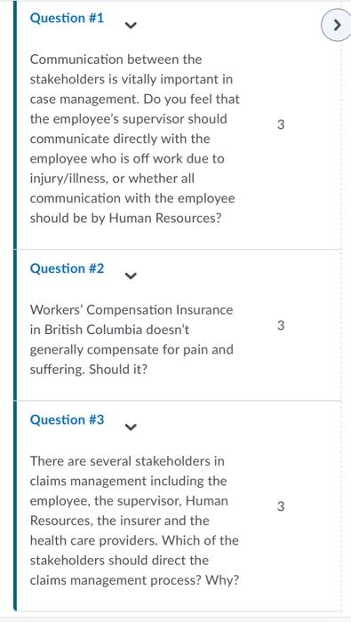 Question #1 > 3 Communication between the