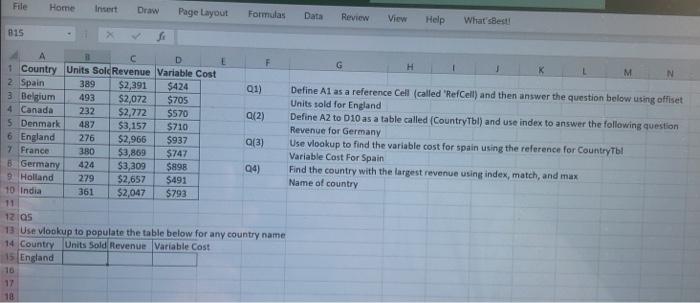 File Home Insert Draw Page Layout Formulas Data