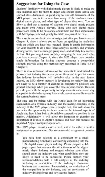 Competition in the MP3 Player Industry Overview