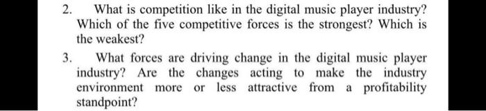 Competition in the MP3 Player Industry Overview