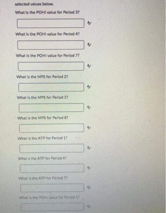 Thanks so much! selected values below. What is