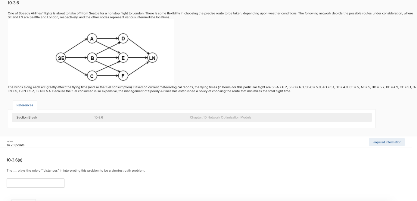 10-3.6 One of Speedy Airlines' flights is about