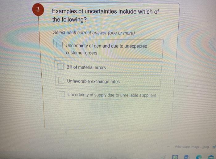 what is the ans with out explantion 3 Examples of