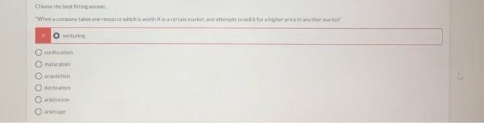 Choose the best in answer When a company also