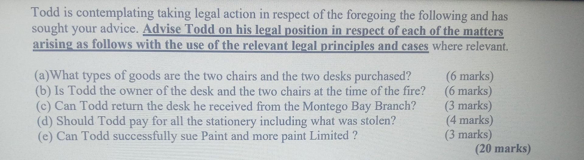 Instruction - Answer Question 1 using the Sale of