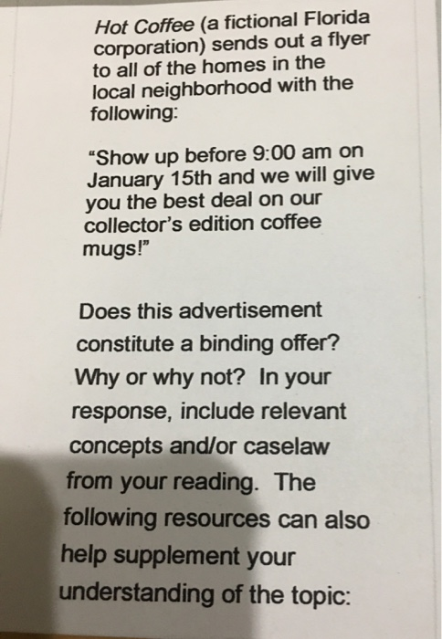 Hot Coffee (a fictional Florida corporation)