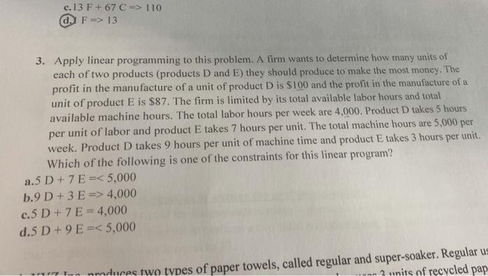 c. 13 F + 67 C = style=