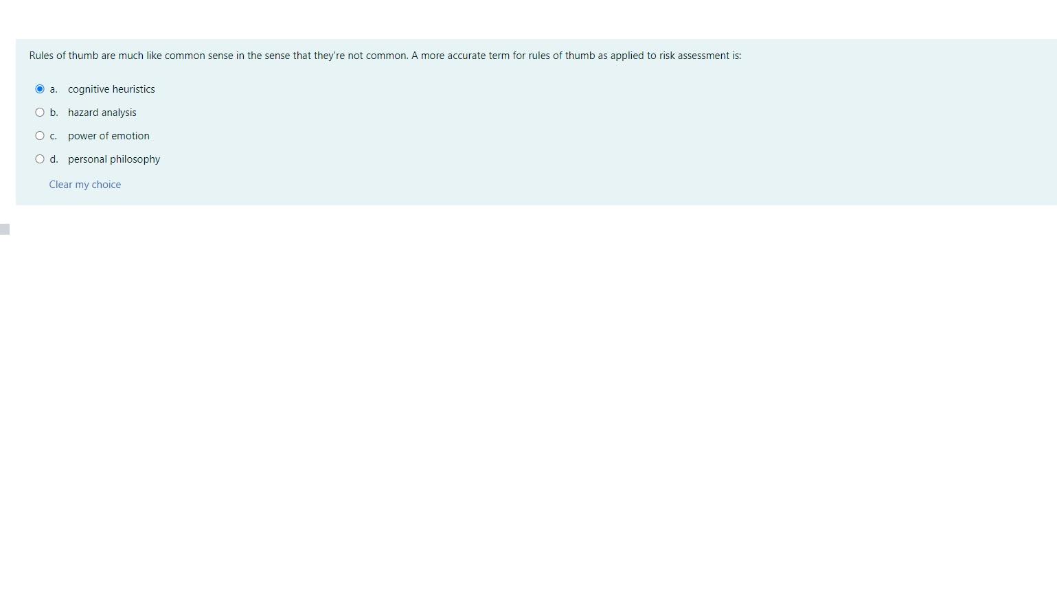 Rules of thumb are much like common sense in the