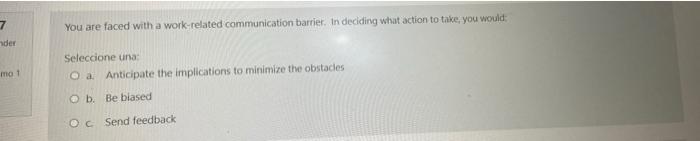 7. URGENTEE 7 You are faced with a work-related