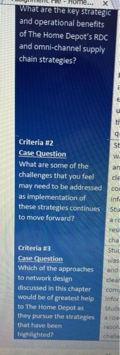 Home Depot's Supply Chain Transformation Founded