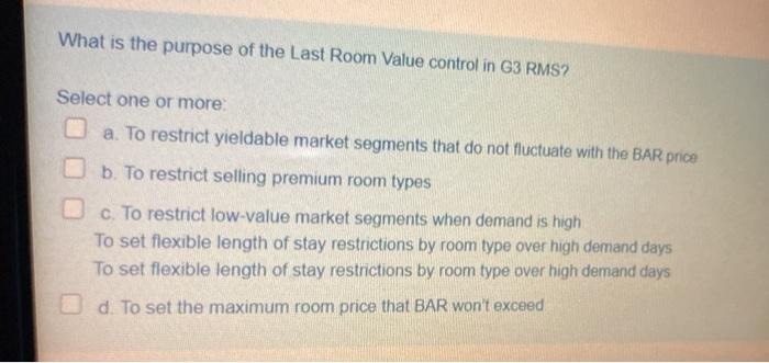 What is the purpose of the Last Room Value