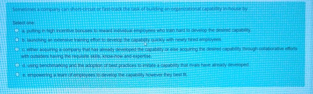 Sometimes a company can short-circult or