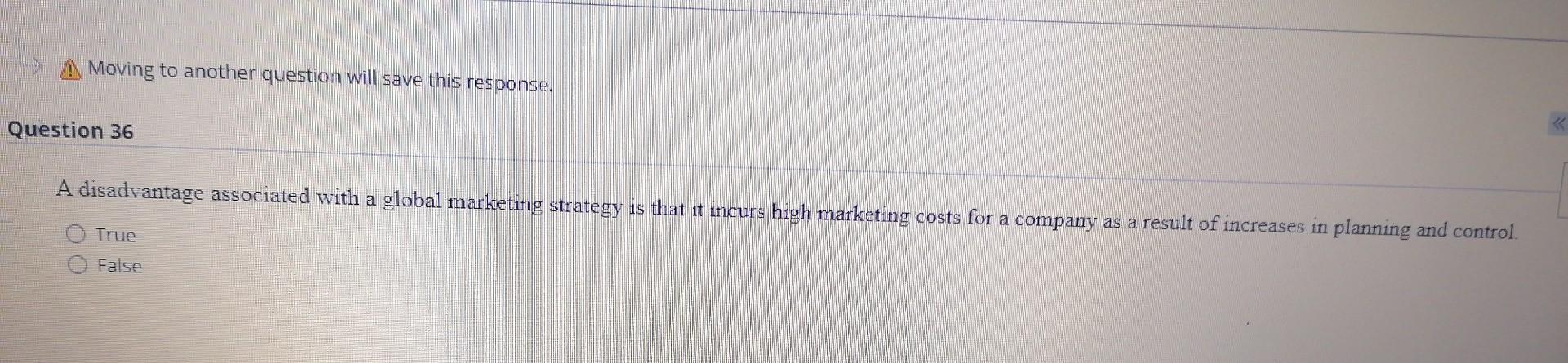 Moving to another question will save this