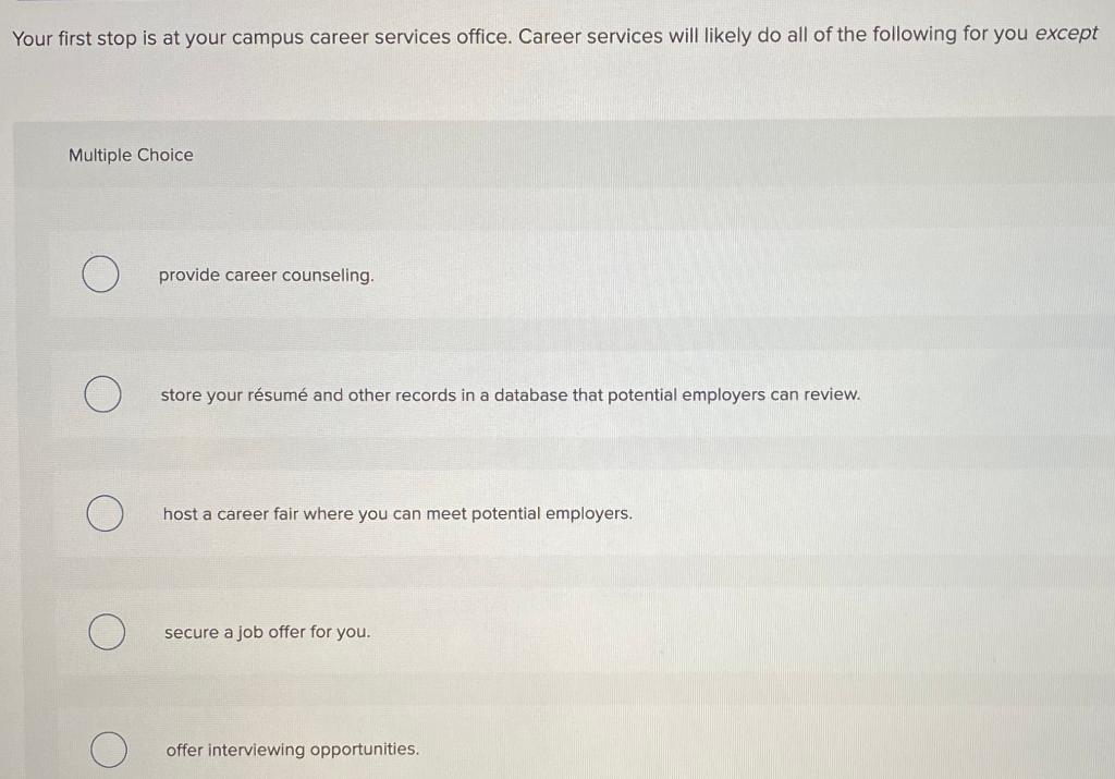 Planning Your Internship or Job Search Preparing