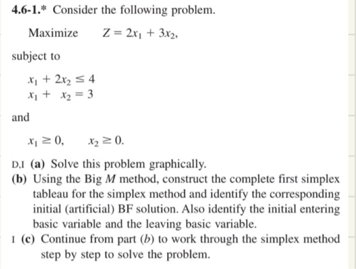 skip part A plz 4.6-1.* Consider the following