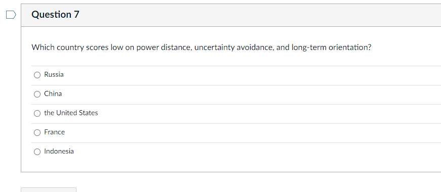 Question 3 2.5 pts From Gallup research, which of