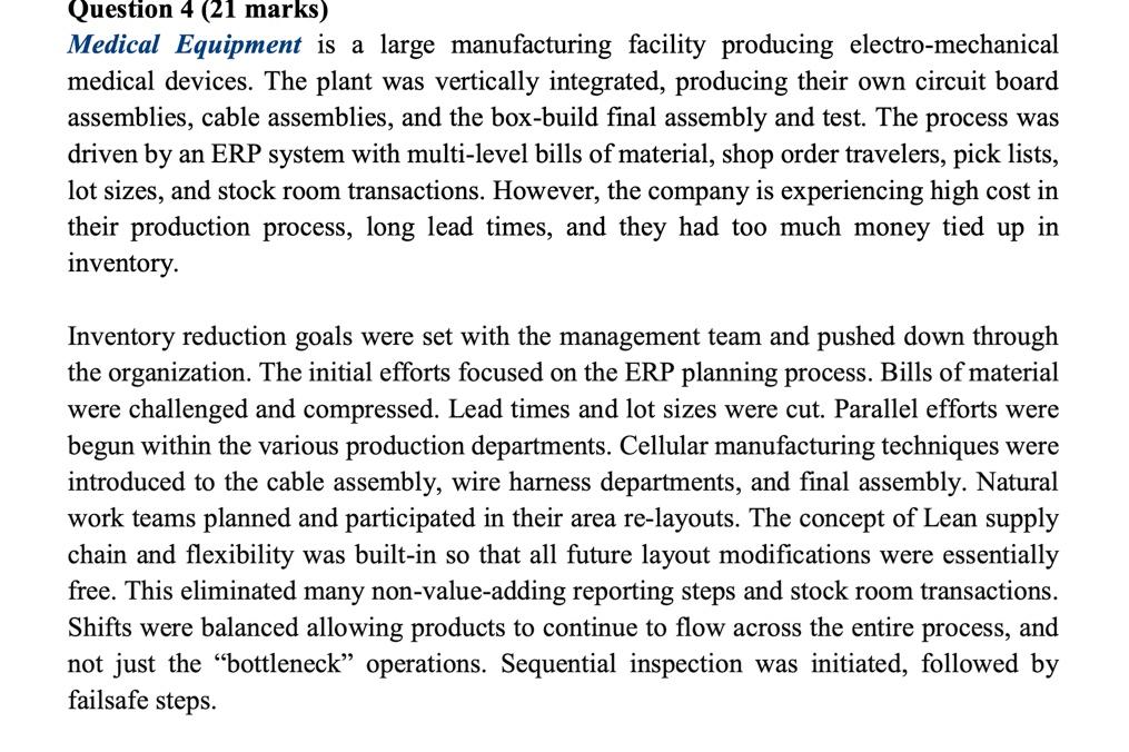 (a) From the perspective of the management team,